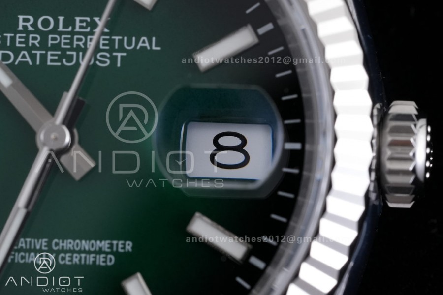 DateJust 36 SS 126234 904L V2 VSF 1:1 Best Edition Green Ombre Dial Stick Marker On Oyster Bracelet DD3235