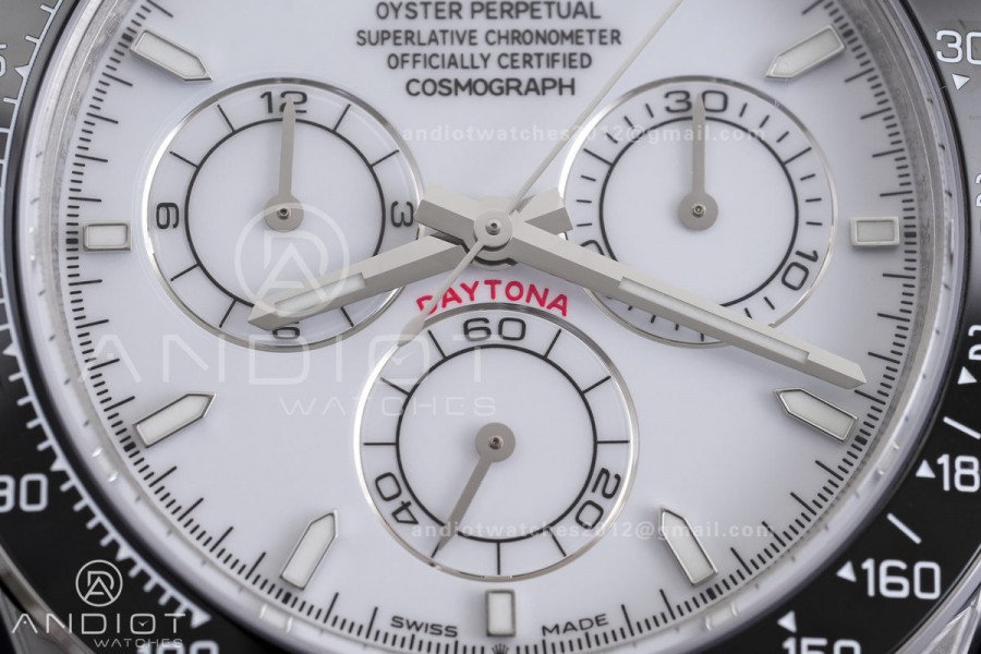 2026 Daytona 126502 CBD 1:1 Best Edition 904L Steel White Dial on SS Braclet 4131 (Free Sprung)