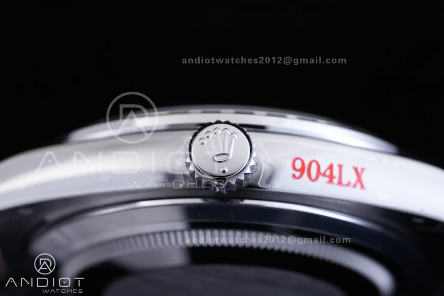 DayDate 40 SS QF 1:1 Best Edition Blue Textured Roman Dial Diamonds Bezel on President Bracelet VR3255 V8s (Gain Weight)