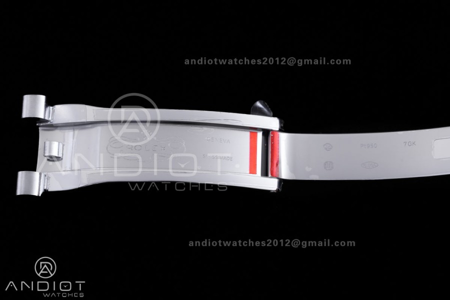 DayDate 40 SS QF 1:1 Best Edition Blue Textured Roman Dial Diamonds Bezel on President Bracelet VR3255 V8s (Gain Weight)