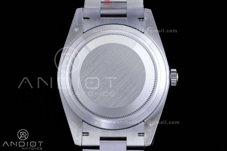DayDate 40 SS QF 1:1 Best Edition Blue Textured Roman Dial Diamonds Bezel on President Bracelet VR3255 V8s (Gain Weight)