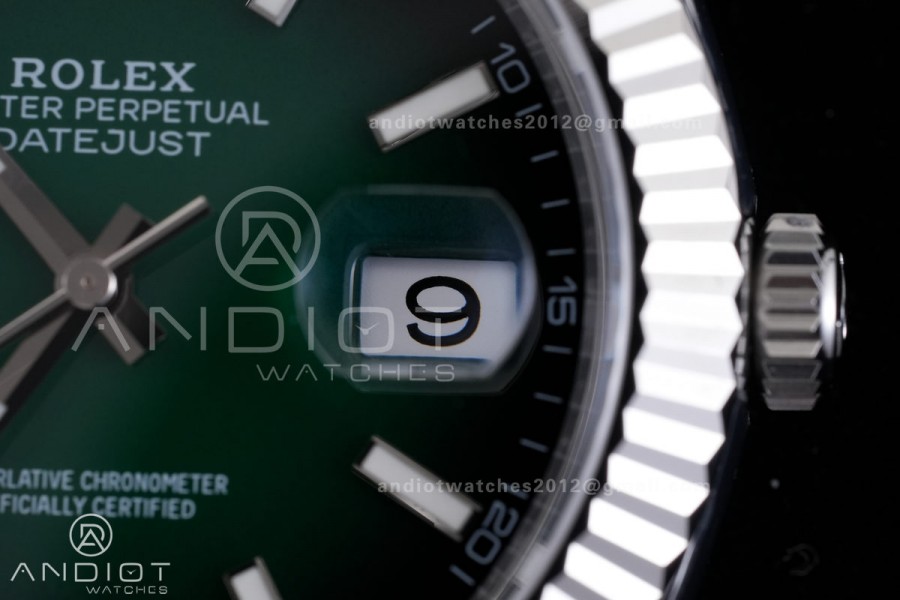DateJust 41 126334 904L SS V2 VSF 1:1 Best Edition Green Ombre Dial Stick Marker On Jubilee Bracelet DD3235