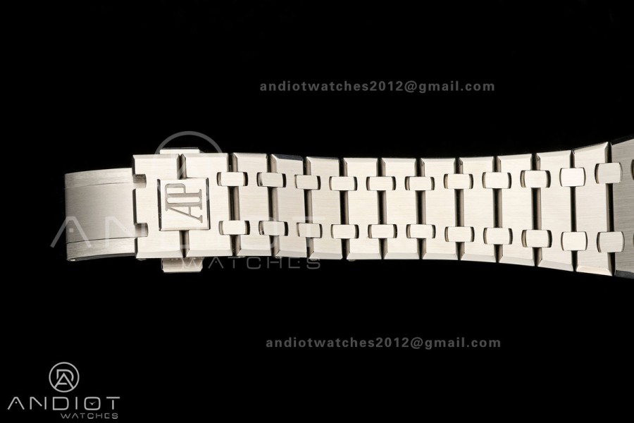 Royal Oak 41mm 15500 SS ZF Free Sprung V2 1:1 Best Edition Gray Textured Dial On SS Bracelet Super Clone A4302 