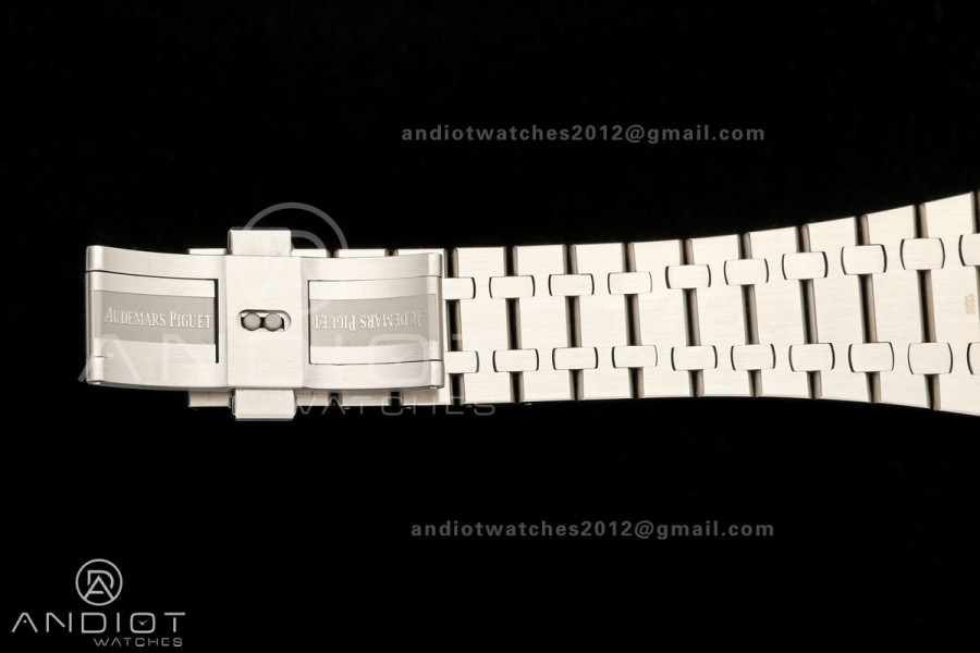 Royal Oak 41mm 15500 SS ZF Free Sprung V2 1:1 Best Edition Gray Textured Dial On SS Bracelet Super Clone A4302 