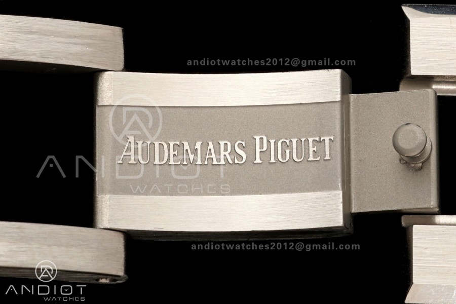Royal Oak 41mm 15500 SS ZF Free Sprung V2 1:1 Best Edition Gray Textured Dial On SS Bracelet Super Clone A4302 