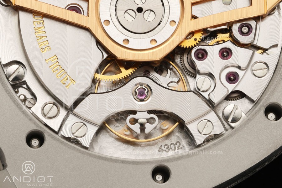Royal Oak 41mm 15500 SS ZF Free Sprung V2 1:1 Best Edition Silver Textured Dial On SS Bracelet Super Clone A4302 