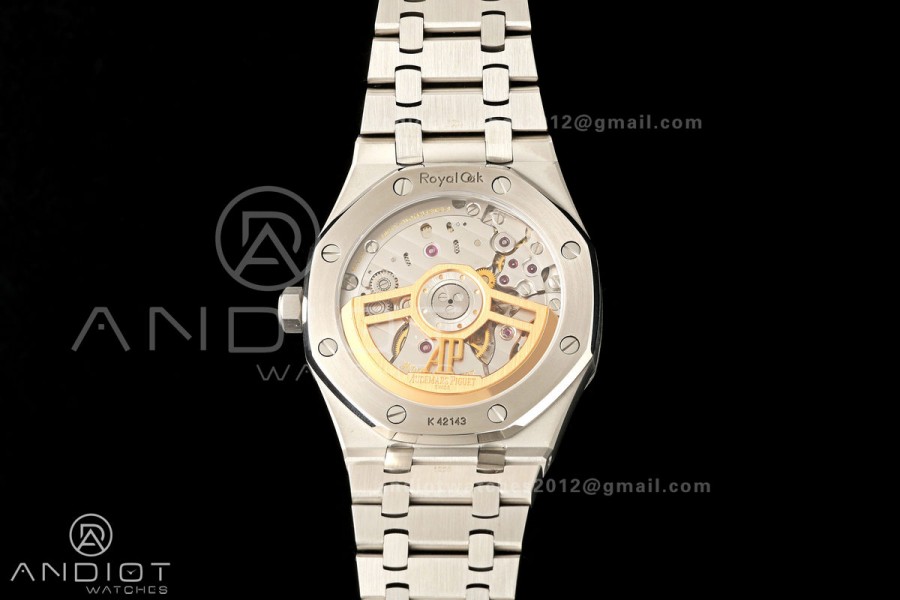 Royal Oak 41mm 15500 SS ZF Free Sprung V2 1:1 Best Edition Blue Textured Dial On SS Bracelet Super Clone A4302 