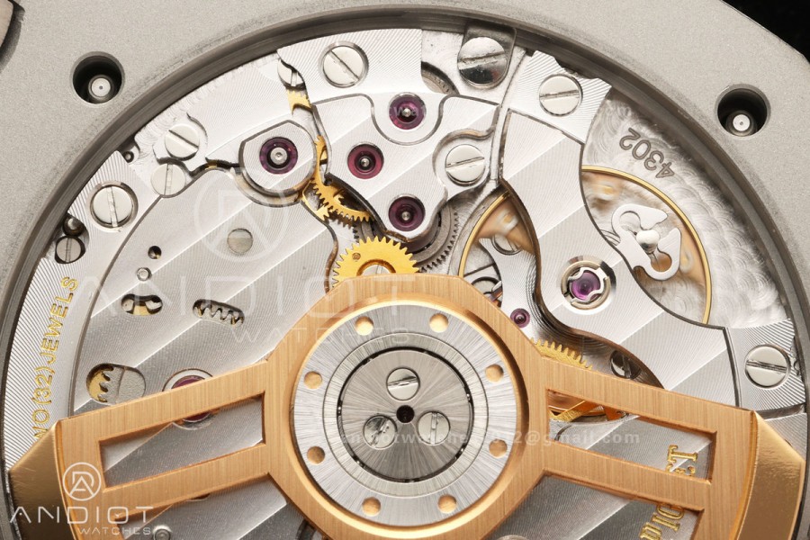 Royal Oak 41mm 15500 SS ZF Free Sprung V2 1:1 Best Edition Black Textured Dial On SS Bracelet Super Clone A4302 