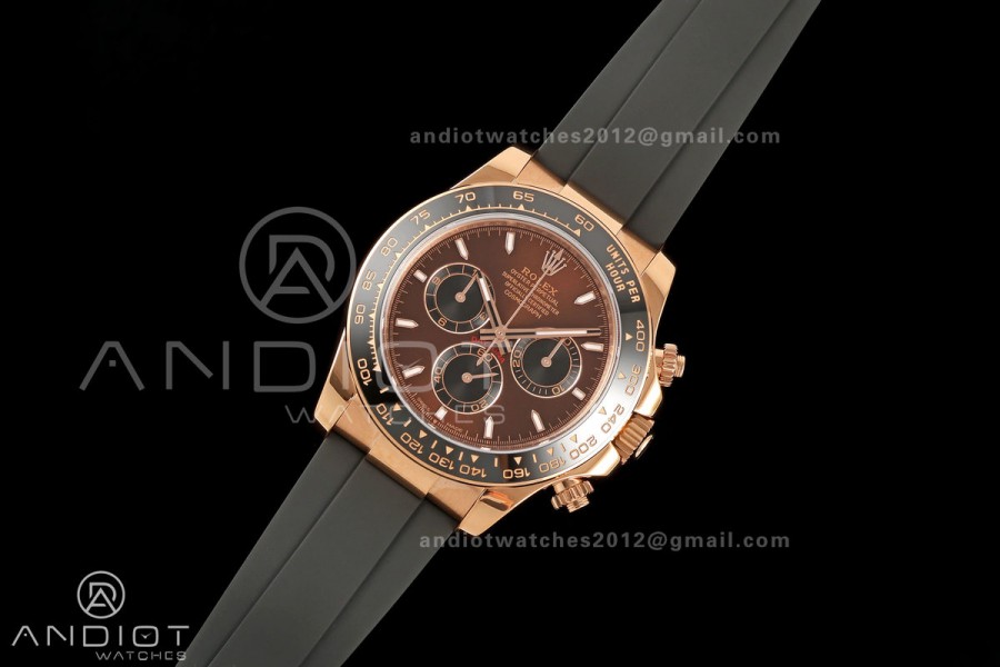 Daytona 126515 Gain Weight RG ZF 1:1 Best Edition Brown Dial Black Subdial On Oysterflex Strap SH4131