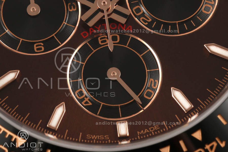 Daytona 126515 Gain Weight RG ZF 1:1 Best Edition Brown Dial Black Subdial On Oysterflex Strap SH4131