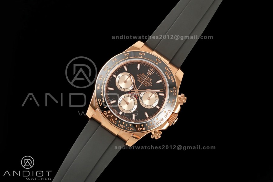 Daytona 126515 Gain Weight RG ZF 1:1 Best Edition Black Dial RG Subdial On Oysterflex Strap SH4131