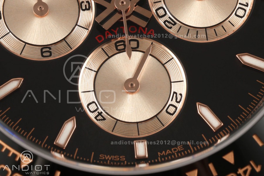 Daytona 126515 Gain Weight RG ZF 1:1 Best Edition Black Dial RG Subdial On Oysterflex Strap SH4131