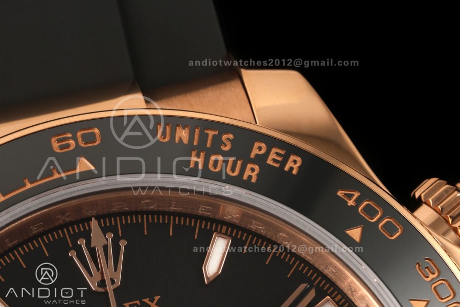 Daytona 126515 Gain Weight RG ZF 1:1 Best Edition Black Dial RG Subdial On Oysterflex Strap SH4131