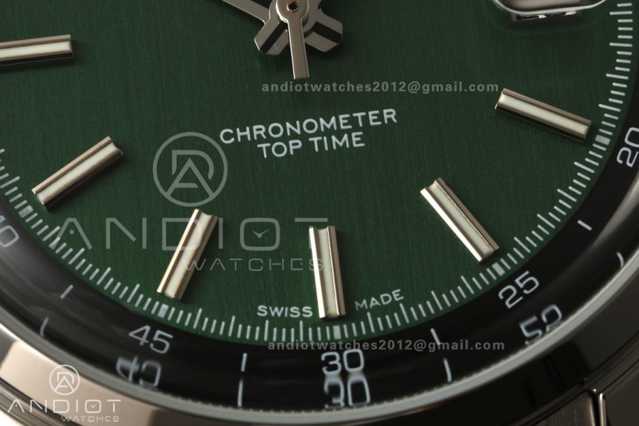Top Time B31 BLF 1:1 Best Edition Green Dial on SS Bracelet AB31