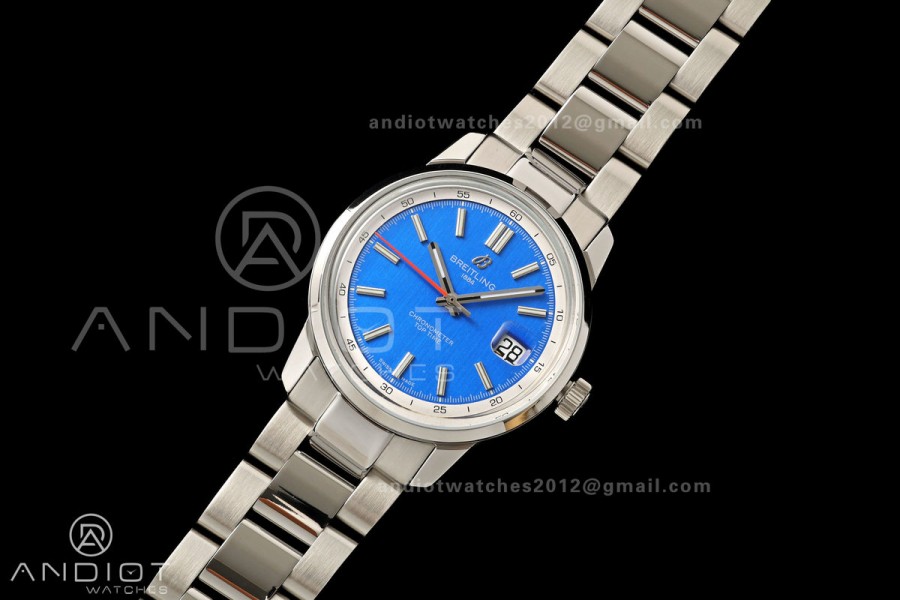 Top Time B31 BLF 1:1 Best Edition Blue Dial Orange Hand on SS Bracelet AB31