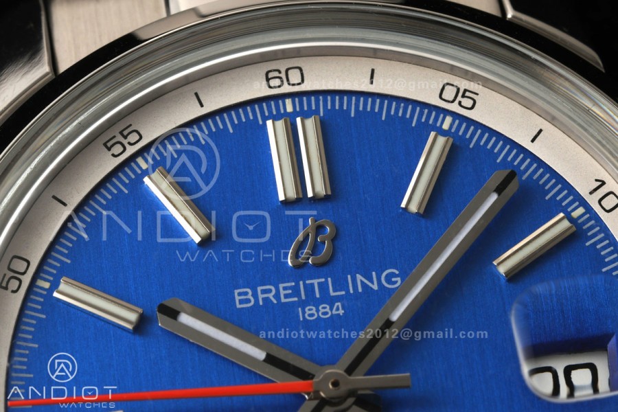 Top Time B31 BLF 1:1 Best Edition Blue Dial Orange Hand on SS Bracelet AB31