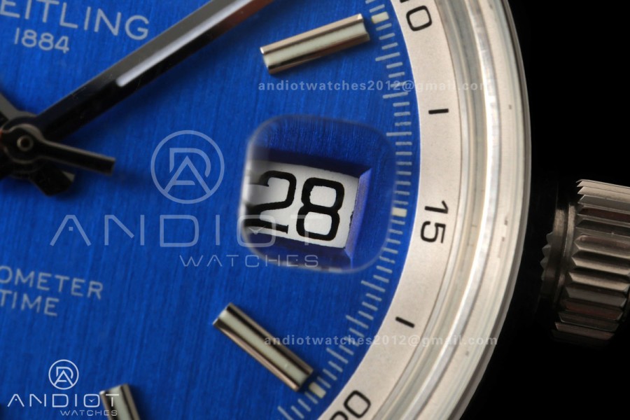 Top Time B31 BLF 1:1 Best Edition Blue Dial Orange Hand on SS Bracelet AB31