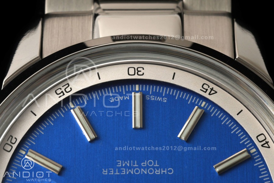 Top Time B31 BLF 1:1 Best Edition Blue Dial Orange Hand on SS Bracelet AB31