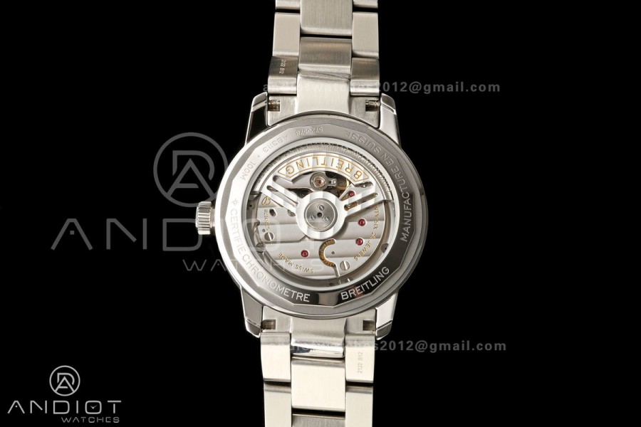 Top Time B31 BLF 1:1 Best Edition Blue Dial Orange Hand on SS Bracelet AB31
