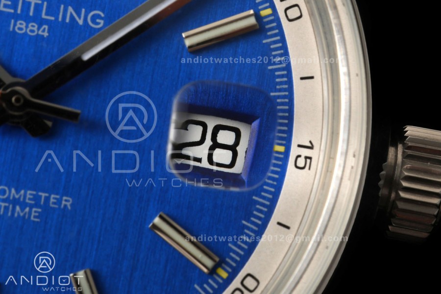 Top Time B31 BLF 1:1 Best Edition Blue Dial Yellow Hand on SS Bracelet AB31