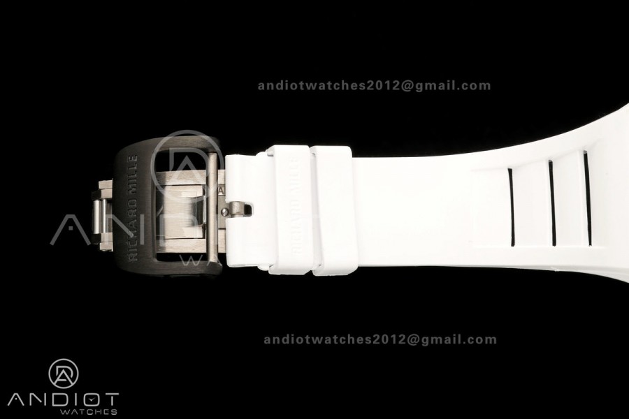 Boss Studio RM055 Black NTPT White/Black Inner Bezel RMUL2 Super Clone (Free Sprung)