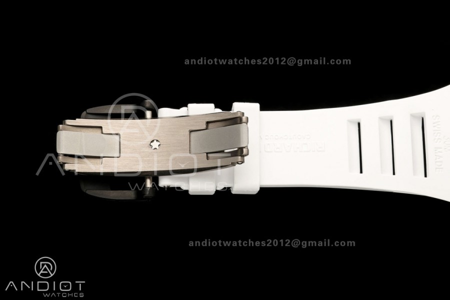 Boss Studio RM055 Black NTPT White/Black Inner Bezel RMUL2 Super Clone (Free Sprung)