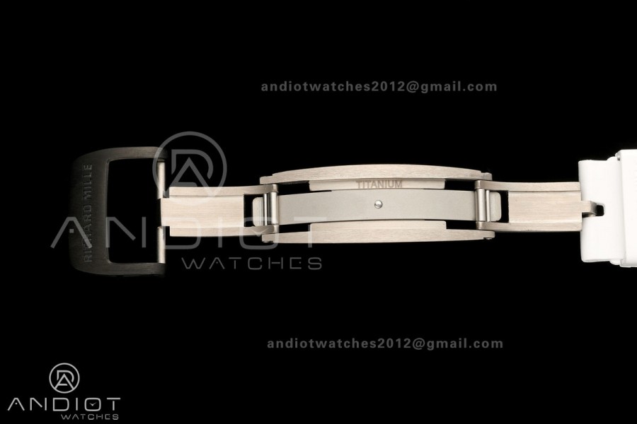 Boss Studio RM055 Black NTPT White/Black Inner Bezel RMUL2 Super Clone (Free Sprung)