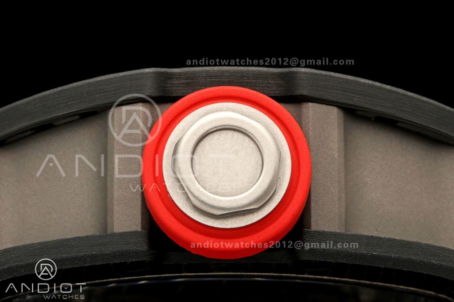 Boss Studio RM055 Black NTPT White/Black Inner Bezel RMUL2 Super Clone (Free Sprung)