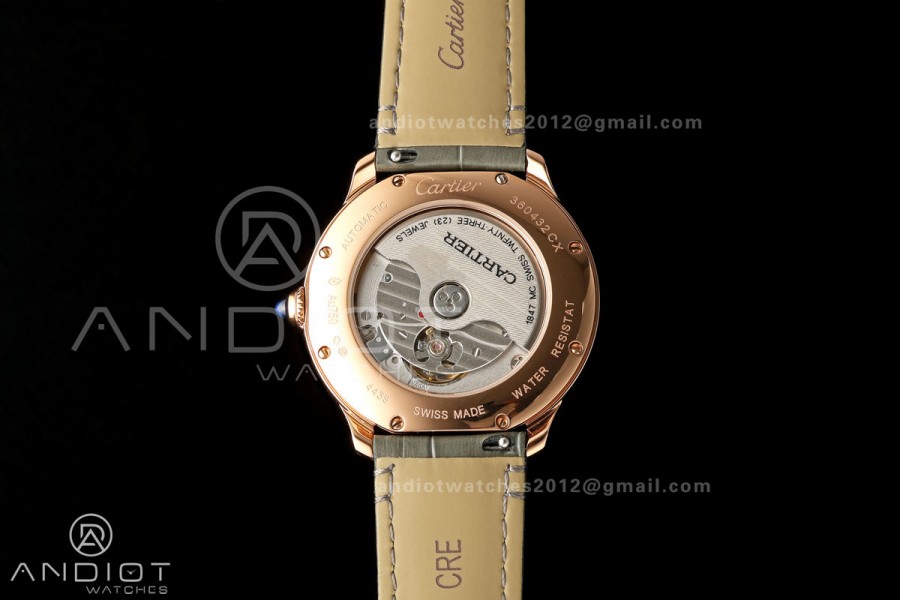 Ronde Louis 40 RG BSF Best Edition White Dial on Green Leather Strap A1847