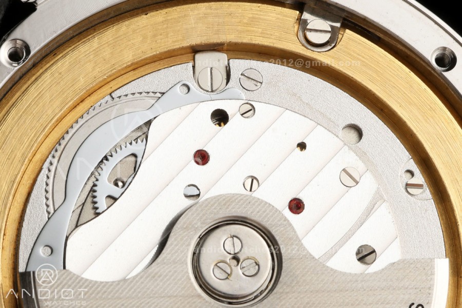 Ronde Louis 40 SS BSF Best Edition White Dial on Black Leather Strap A1847