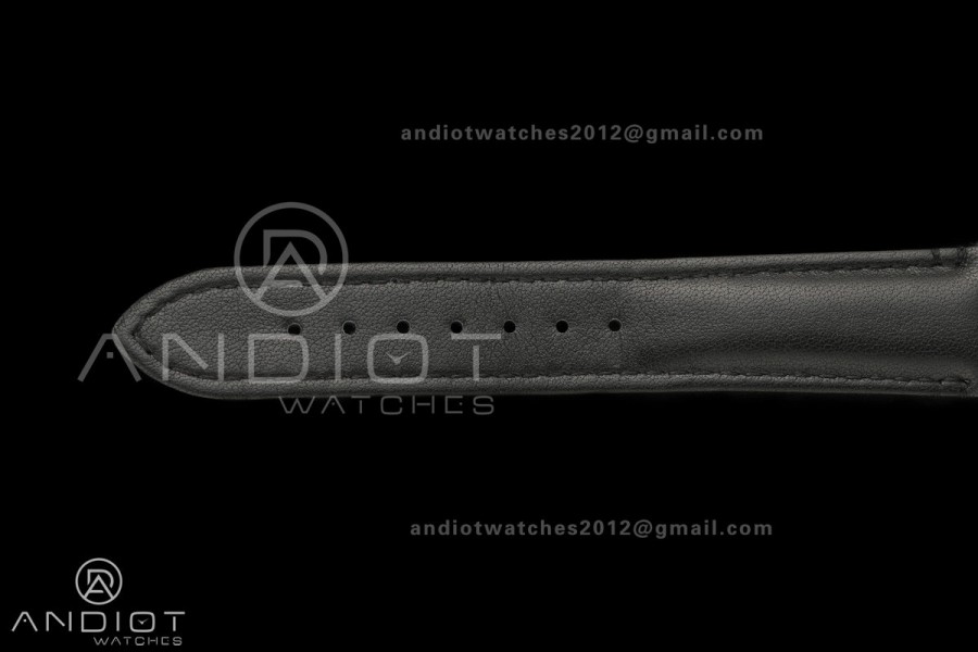 Ronde Louis 40 SS BSF Best Edition White Dial on Black Leather Strap A1847