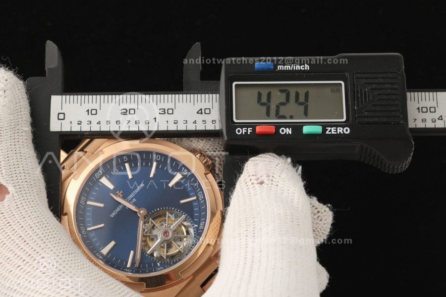 Overseas Tourbillon RG ANTF Best Edition Blue Dial on RG Bracelet