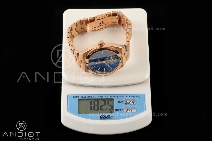 Overseas Tourbillon RG ANTF Best Edition Blue Dial on RG Bracelet
