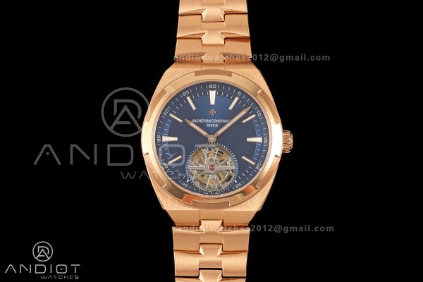 Overseas Tourbillon RG ANTF Best Edition Blue Dial...