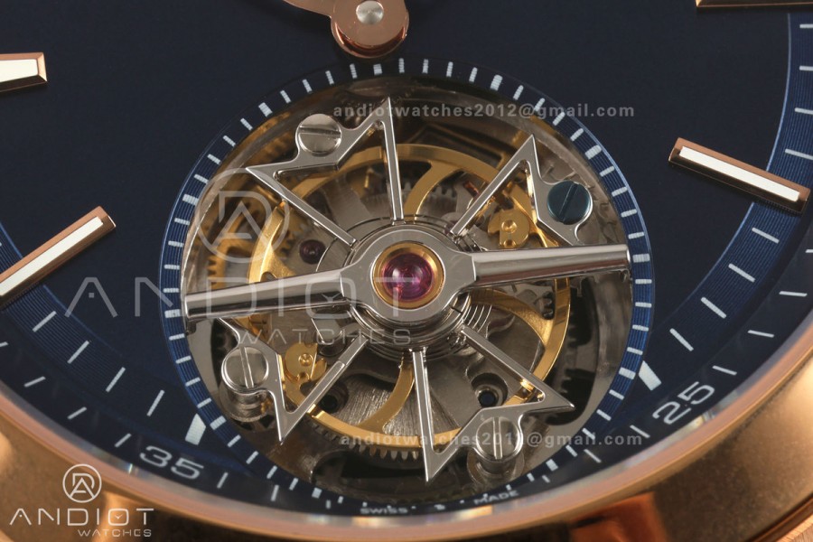Overseas Tourbillon RG ANTF Best Edition Blue Dial on RG Bracelet