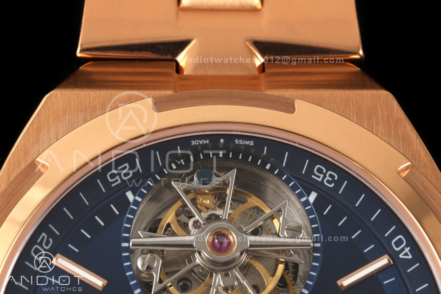 Overseas Tourbillon RG ANTF Best Edition Blue Dial on RG Bracelet