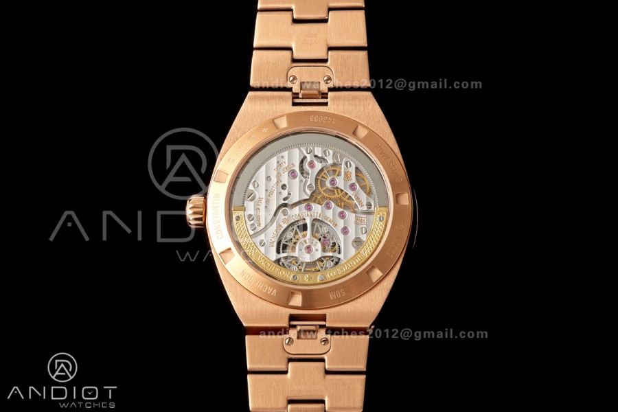 Overseas Tourbillon RG ANTF Best Edition Blue Dial on RG Bracelet