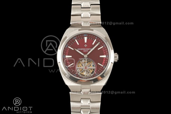Overseas Tourbillon SS ANTF Best Edition Red Dial ...