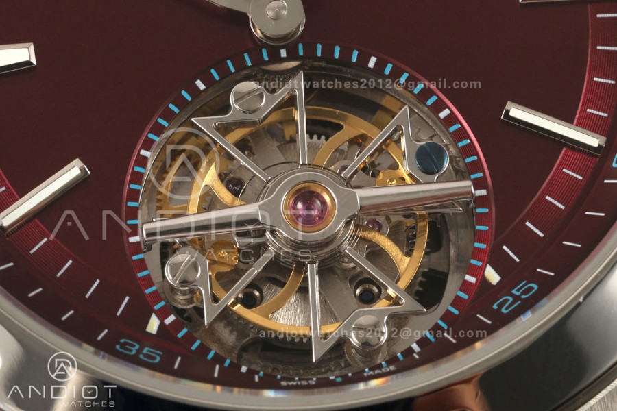 Overseas Tourbillon SS ANTF Best Edition Red Dial on SS Bracelet