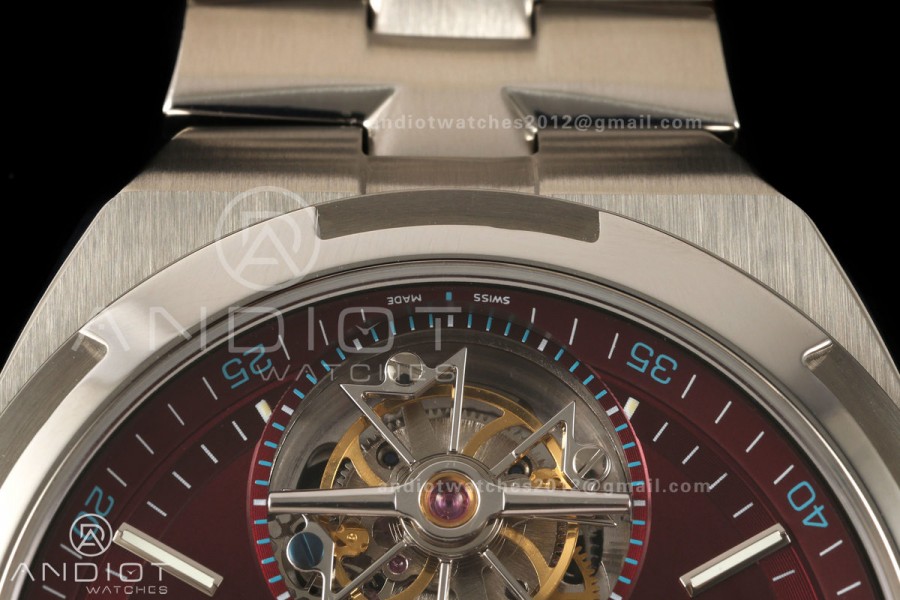 Overseas Tourbillon SS ANTF Best Edition Red Dial on SS Bracelet