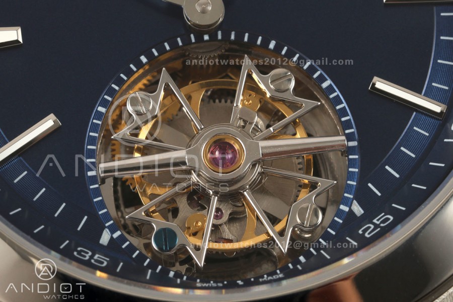 Overseas Tourbillon SS ANTF Best Edition Blue Dial on SS Bracelet