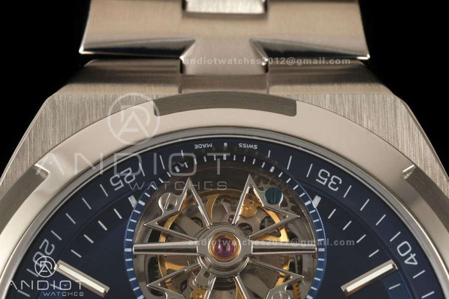 Overseas Tourbillon SS ANTF Best Edition Blue Dial on SS Bracelet