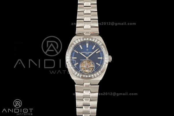 Overseas Tourbillon SS ANTF Best Edition Blue Dial...