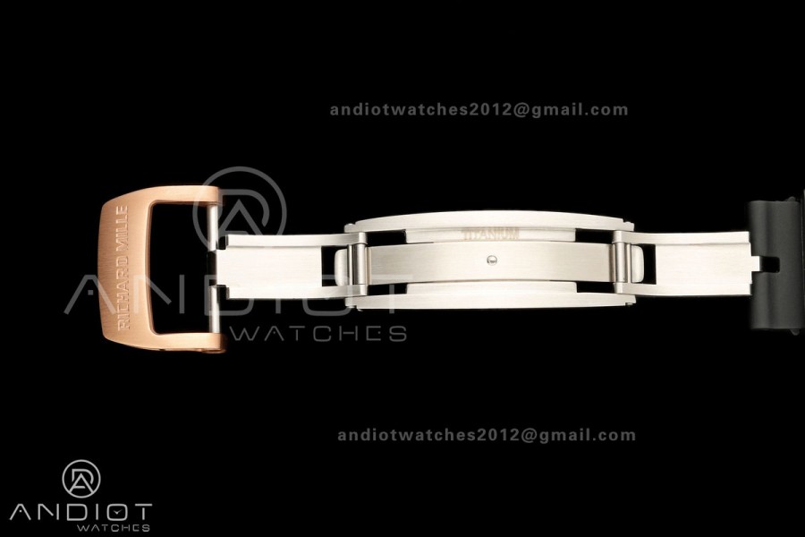 AVF RM67-01 RG Skeleton Dial on Black Rubber Strap CRMA6 Clone