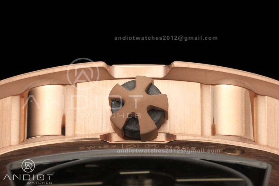 AVF RM67-01 RG Skeleton Dial on Black Rubber Strap CRMA6 Clone