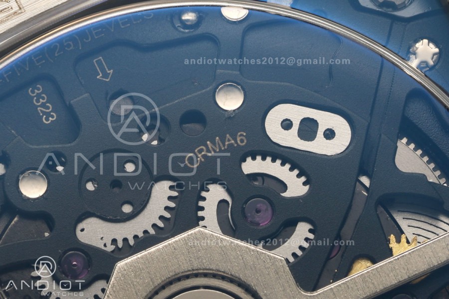 AVF RM67-01 Titanium Skeleton Dial on Black Rubber Strap CRMA6 Clone