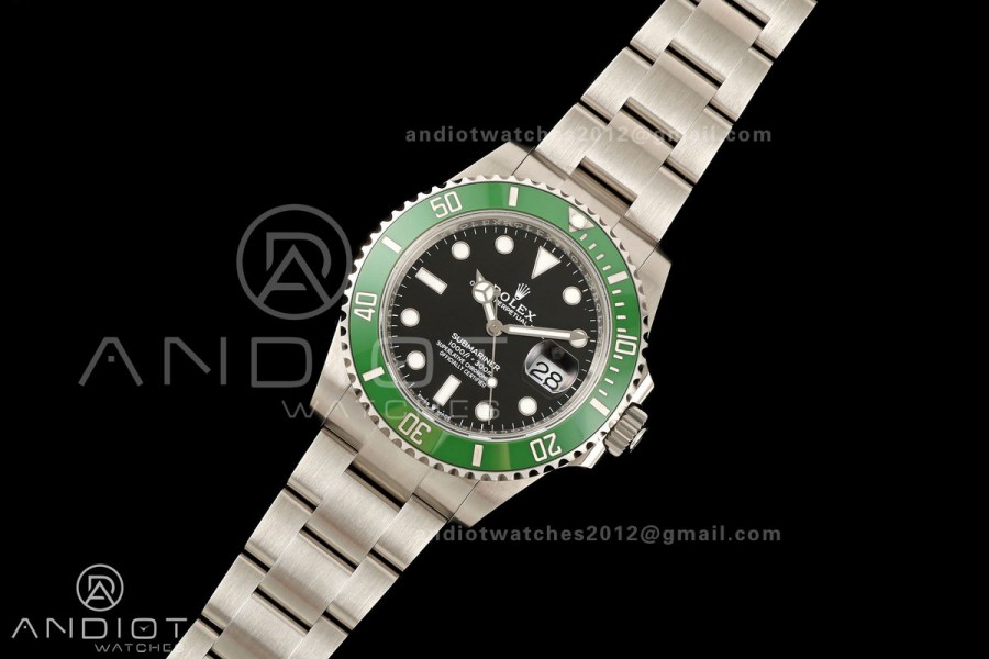 Submariner 41mm 126610 LV MK2 Kermit RICH 1:1 Best Edition 904L SS Case and Bracelet JH3285 V2