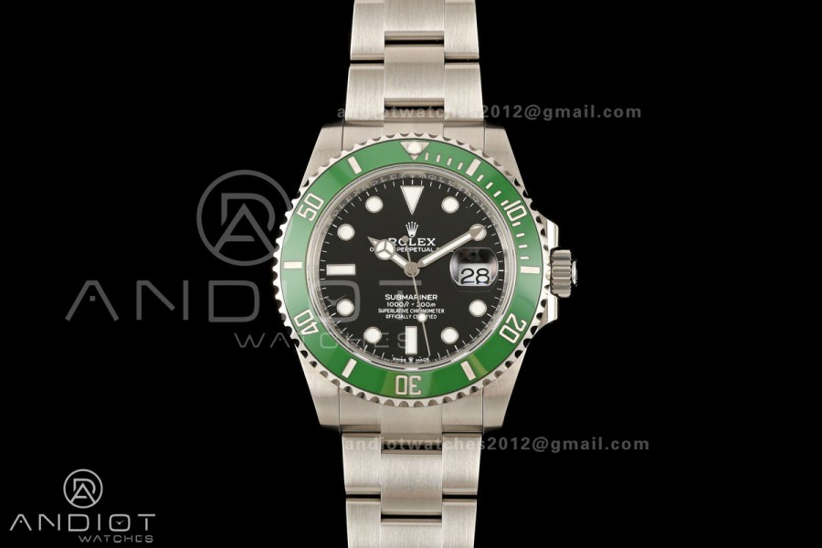 Submariner 41mm 126610 LV MK2 Kermit RICH 1:1 Best Edition 904L SS Case and Bracelet JH3285 V2