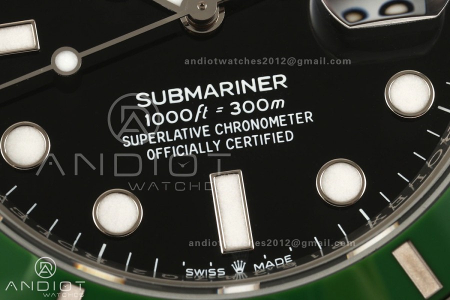 Submariner 41mm 126610 LV MK2 Kermit RICH 1:1 Best Edition 904L SS Case and Bracelet JH3285 V2