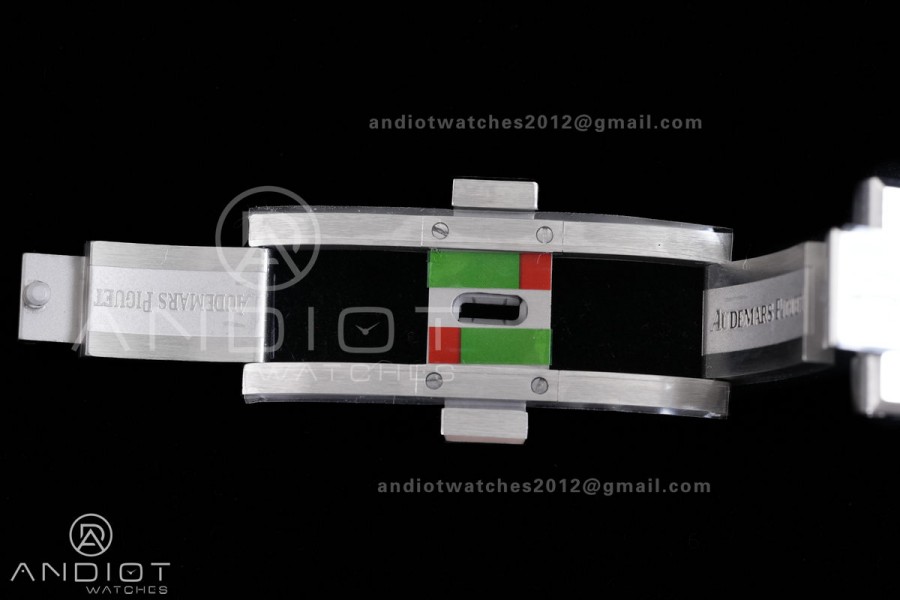 Royal Oak 41mm 15400 SS ZF 1:1 Best Edition Gray Textured Dial on SS Bracelet V2 SA3120 Super Clone